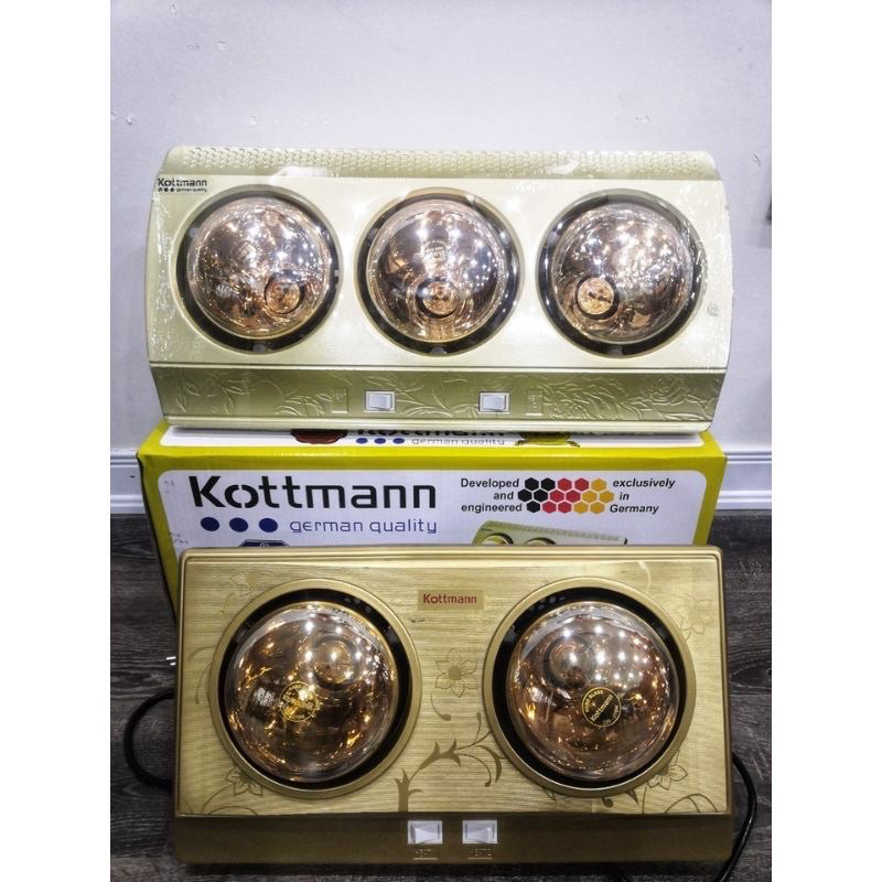 ĐÈN SƯỞI NHÀ TẮM TREO TƯỜNG 2 BÓNG - 3 BÓNG Cao Cấp KOTMANN