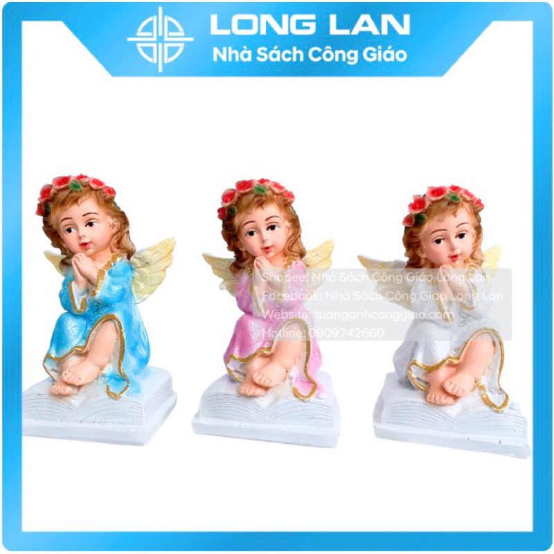 THIÊN THẦN NGỒI 13cm POLY-QUÀ TẶNG CÔNG GIÁO