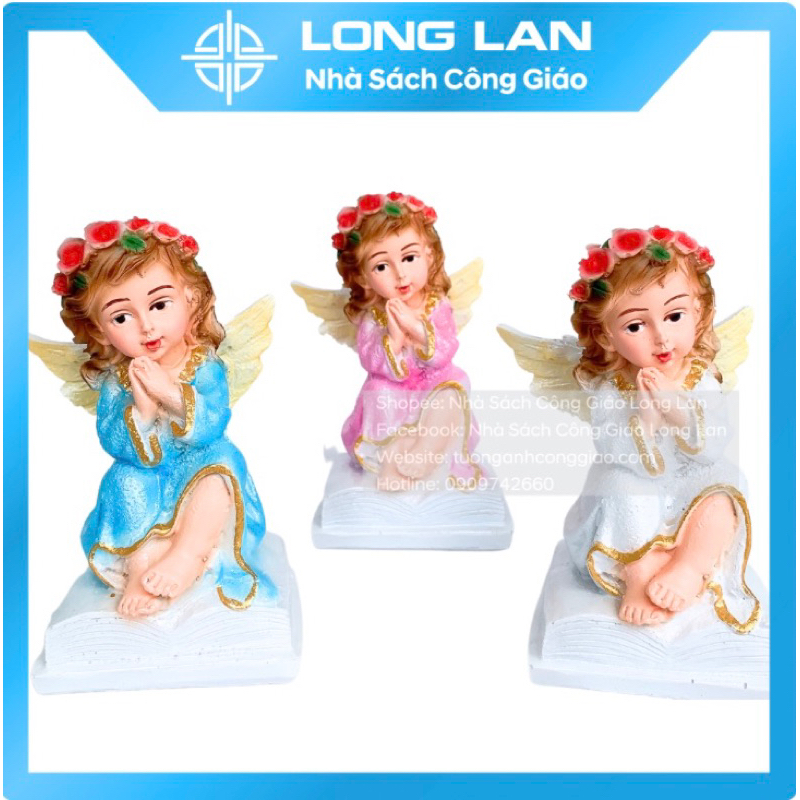 THIÊN THẦN NGỒI 13cm POLY-QUÀ TẶNG CÔNG GIÁO