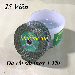 25 viên - đá cắt sắt inox 100mm - đá cắt sắt 1tất