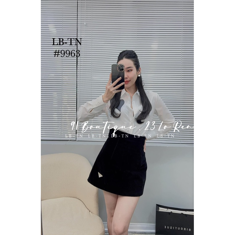 CHÂN VÁY NHUNG PADA CẠP CAO DÁNG A HÀNG QCL1 MS21001