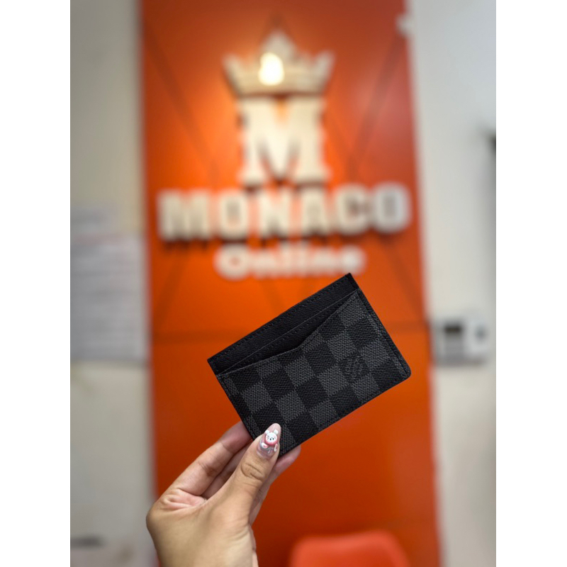 Ví đựng thẻ LV , bóp card da mini LV caro ảnh + video tại shop Monaco Online