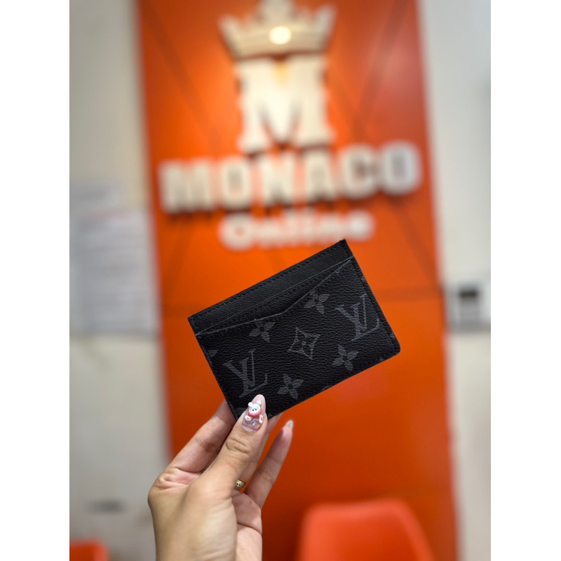 Ví đựng thẻ LV , bóp card da mini LV caro ảnh + video tại shop Monaco Online