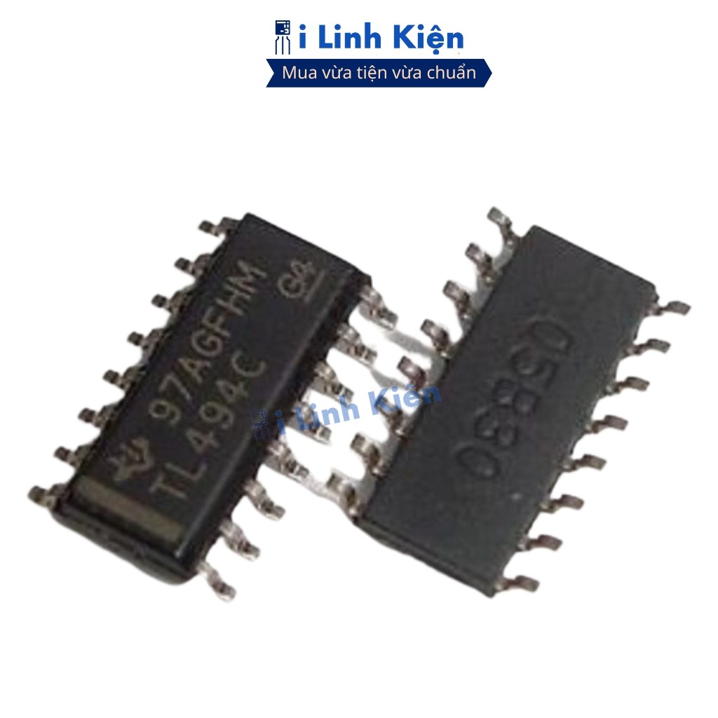 Ic chức năng TL494 TL494CDR SOP-16 chính hãng TI ilinhkien
