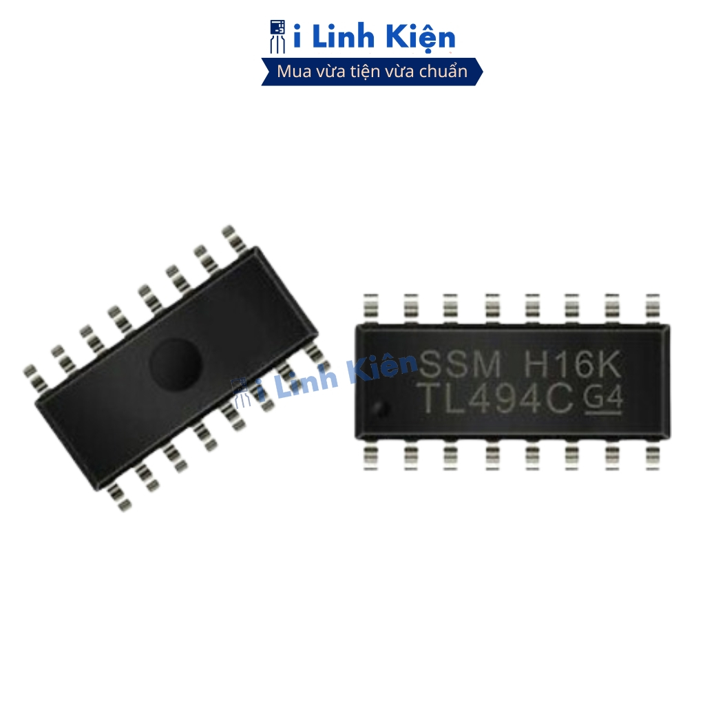 Ic chức năng TL494 TL494CDR SOP-16 chính hãng TI ilinhkien
