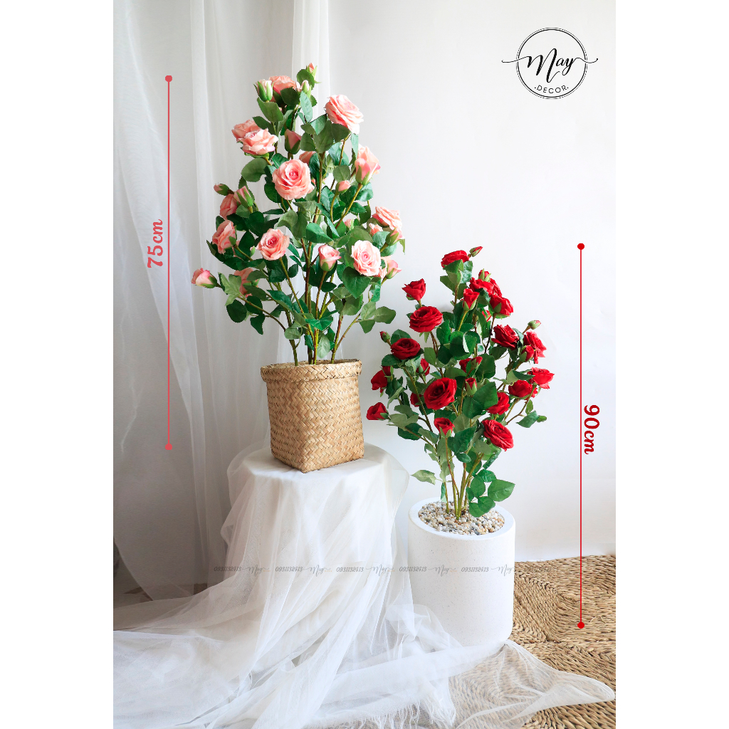 Cây giả, Cây HOA HỒNG trang trí nhà cửa