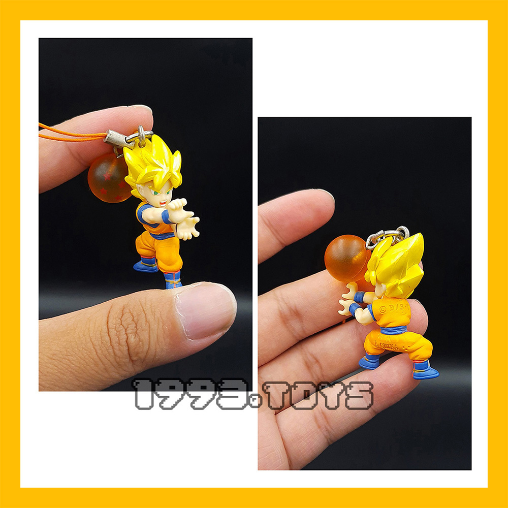Dây treo móc khóa mô hình nhân vật figure Dragon Ball Z Bandai Chara Strap Swing Vol 1 - Son Goku SSJ
