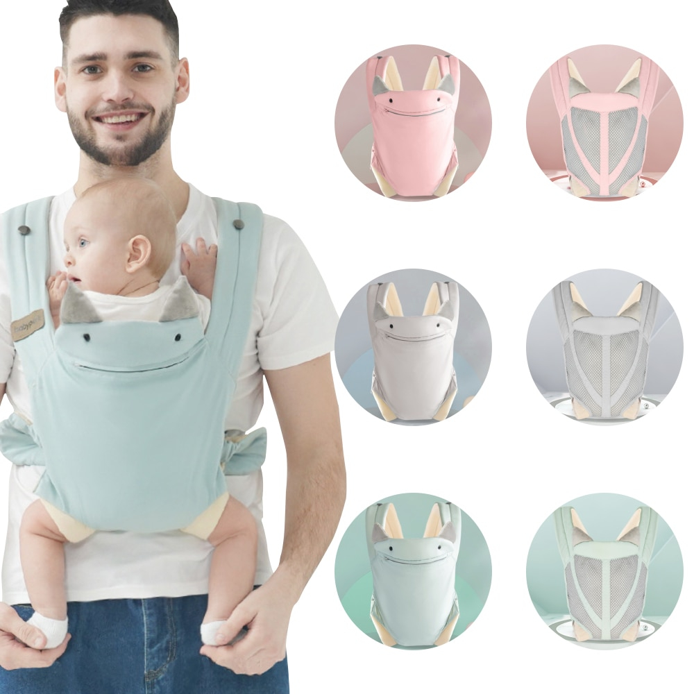 Địu em bé 4 tư thế thoáng mát êm địu ngồi cho bé không ảnh hưởng tới phát triển xương của bé-MY-BD06