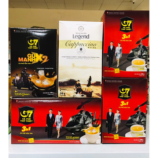 Cà phê g7 288gr / 336gr / g7 gu mạnh x2 300gr/ legend capuchino 216gr