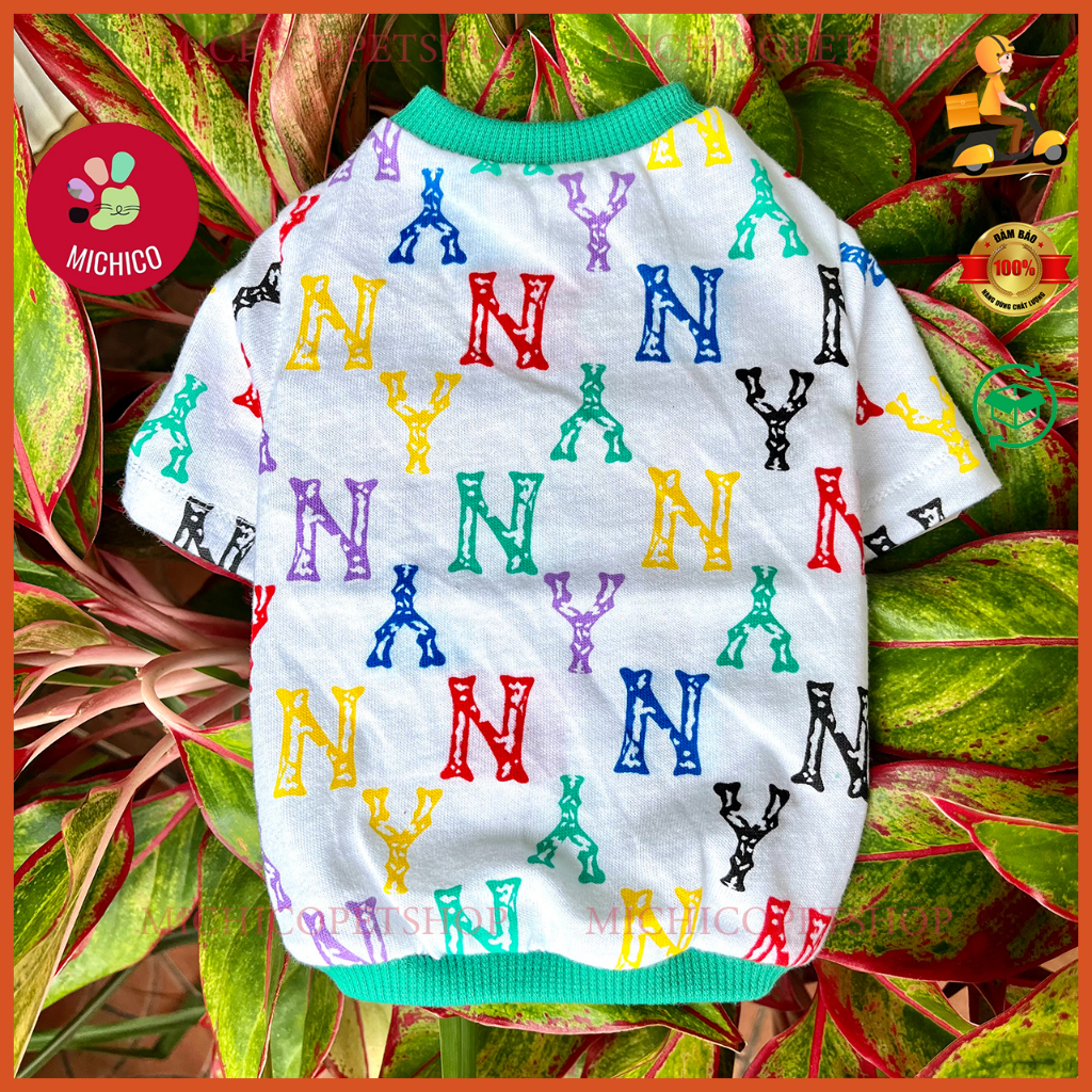 Áo Cho Chó Mèo Ngắn Tay  Vải Cotton – Áo Ngắn Tay Cho Chó Mèo Đủ Size