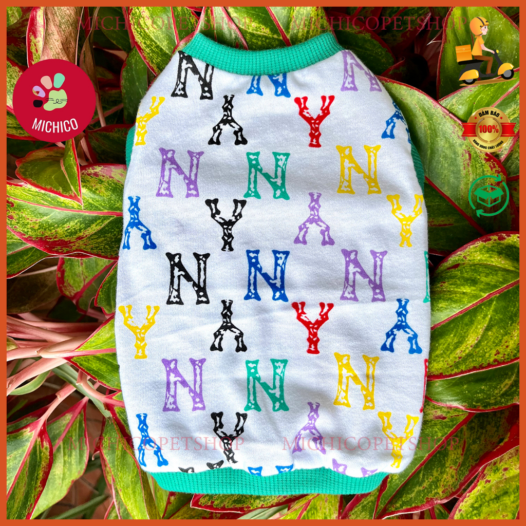 Áo Cho Chó Mèo 3 Lỗ Vải Cotton– Áo 3 Lỗ Cho Thú Cưng Đủ Size