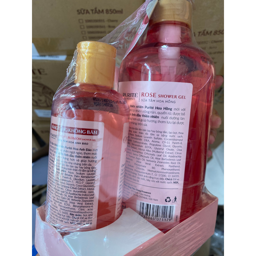 Sữa Tắm Giữ Ẩm PURITE PROVENCE 850ml& 500ml