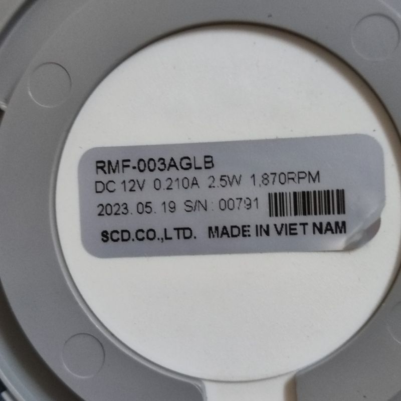 Quạt tủ lạnh Samsung 3 dây, 12V