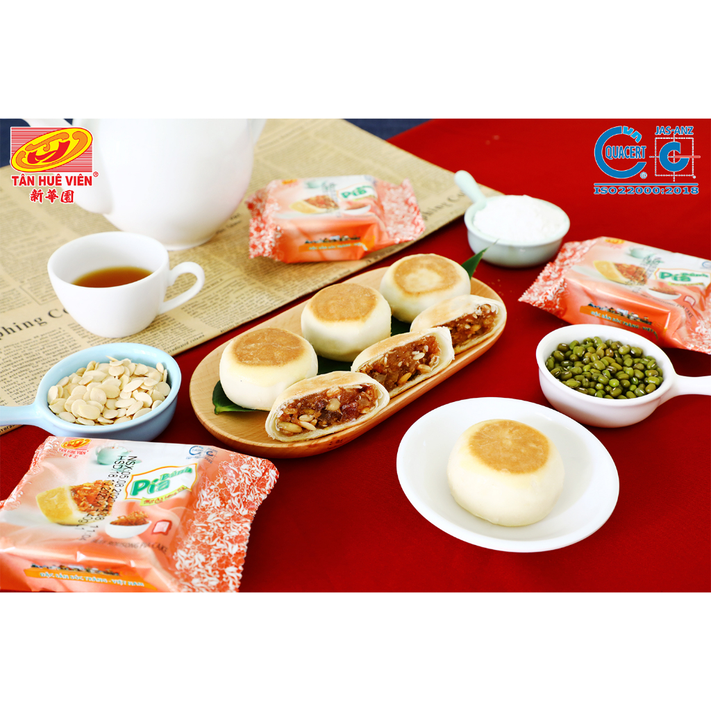 Combo 14 Vị Bánh Pía Mini Kim Sa Tân Huê Viên, Bánh Pía Sóc Trăng