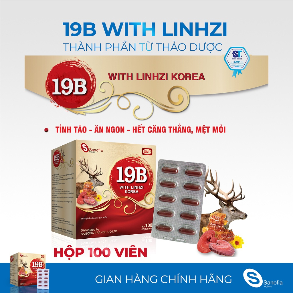Combo giúp ăn ngon, hỗ trợ tăng cân Men tiêu hóa Probiotic Capsules và 19B đỏ Sano, dùng tốt cho người gầy - Thomsoncare