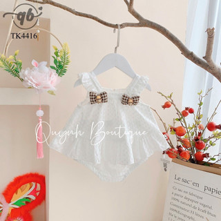 Đồ bộ bé gái body bé gái bộ rời hai dây cánh tiên trắng quỳnh boutique