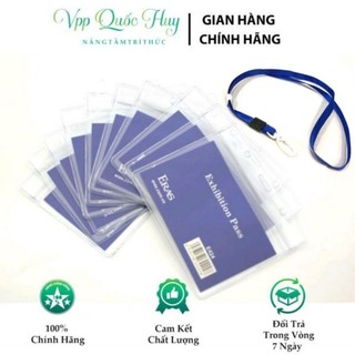Combo 50 Bộ dây đeo bảng tên dẻo móc nhựa KT 85mmx 100mm