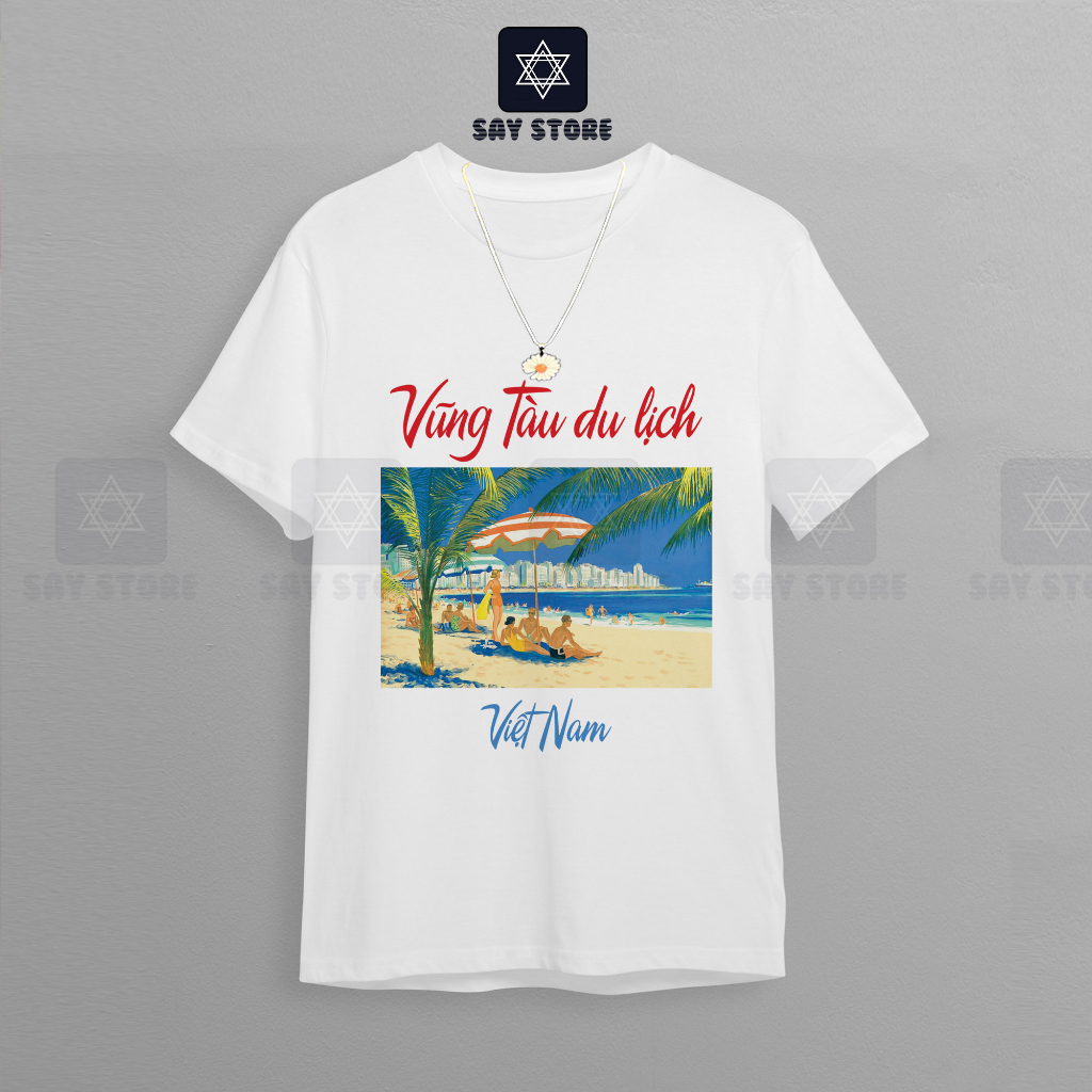 Áo thun du lịch Vũng Tàu mẫu shop thiết kế