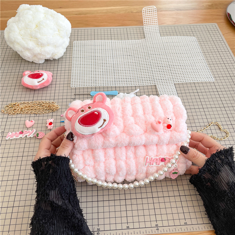 Túi xách nữ đeo chéo  túi handmade tự đan Dễ thương DIY túi chất liệu Món quà sinh nhật