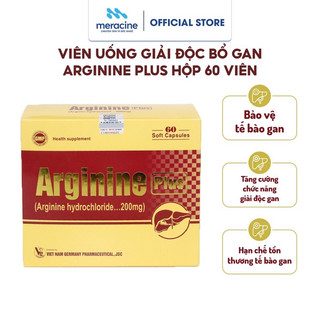 Viên uống giải độc gan arginine plus hộp 60 viên - 100 viên