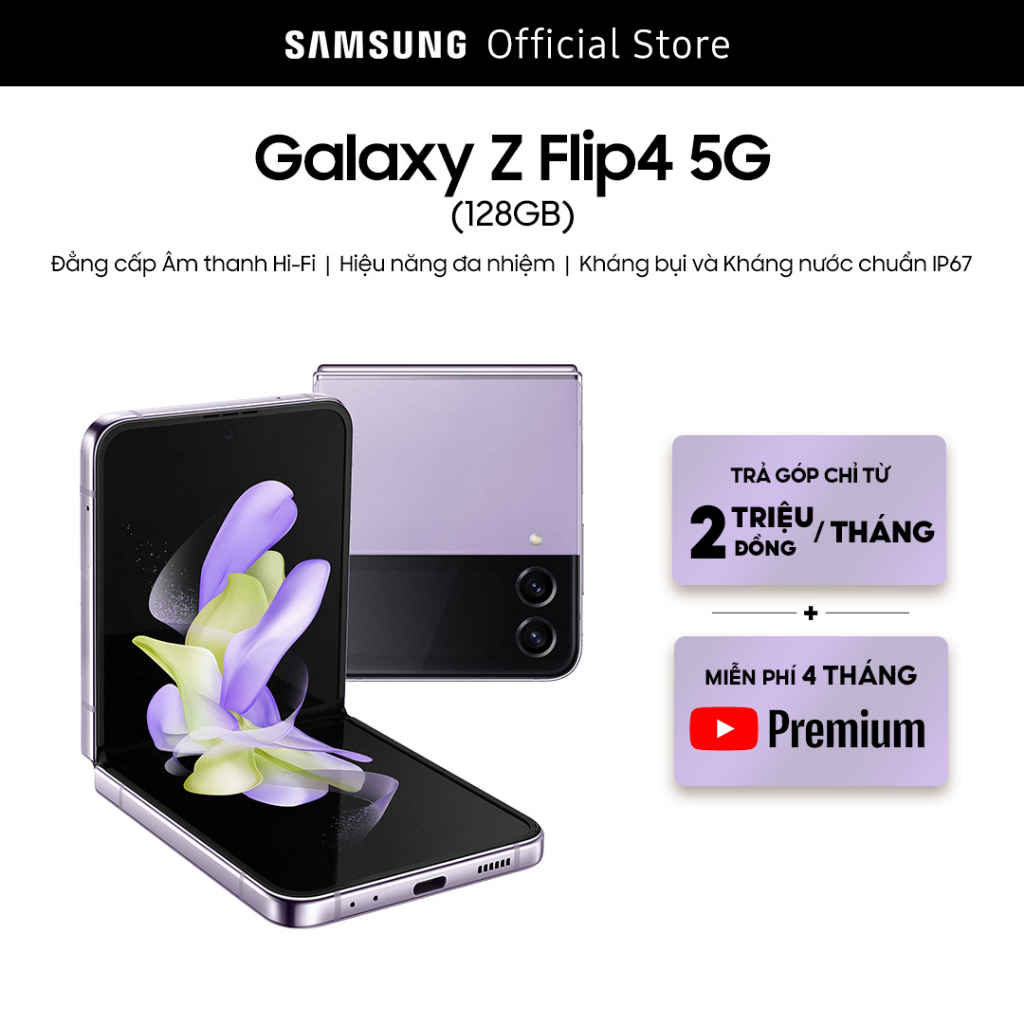 [Mã ELRE20 giảm 20% tối đa 2TR] Điện Thoại Samsung Galaxy Z Flip4 128GB