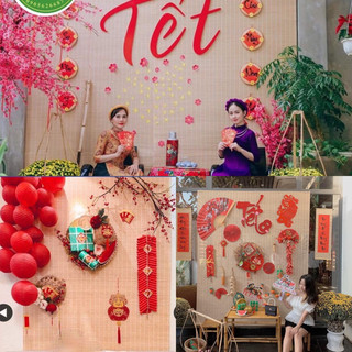 Mành tre trang trí phông chụp hình tết, trang trí trung thu khổ lớn.