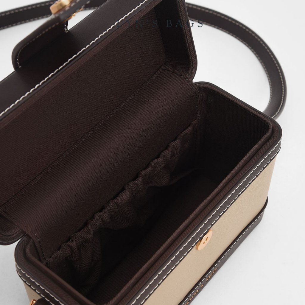 TÚI DÁNG HỘP CÊ KA SIZE 18CM SẴN 3 MÀU ĐEN - NÂU - BE