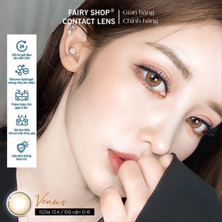 Áp tròng Venus Brown 14.0 - Kính Áp Tròng FAIRY SHOP CONTACT LENS - độ 0 đến 6