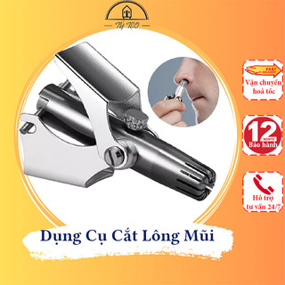 Dụng cụ cắt tỉa lông mũi, tỉa lông mũi bằng thép không gỉ cao cấp an toàn tiện lợi - tlm01 - gia dụng tý tẹo