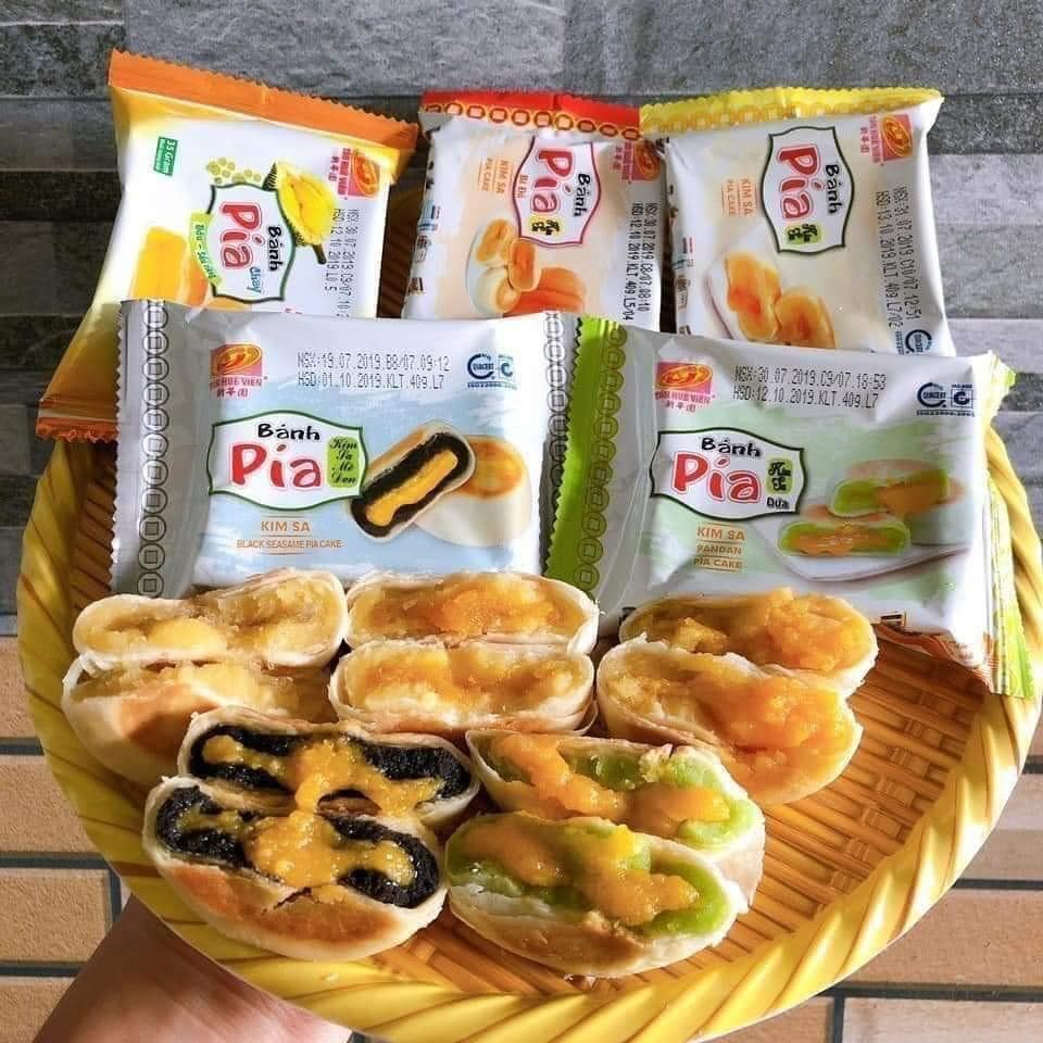 Combo 14 Vị Bánh Pía Mini Kim Sa Tân Huê Viên, Bánh Pía Sóc Trăng