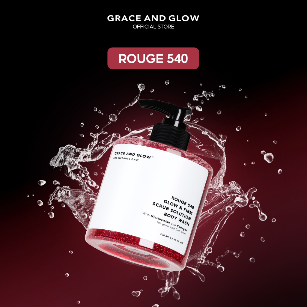 Combo sữa tắm và sữa dưỡng thể Grace and Glow Rouge 540 400ML + 300ml
