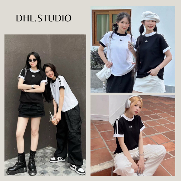 Áo phông màu trơn họa tiết nhiều hình - Áo thun nữ dáng rộng - Áo thun unisex D29