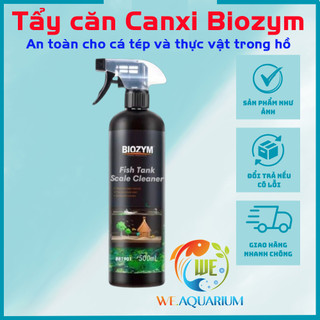 Chai Xịt Tẩy Cặn Canxi Bể Cá Biozym Fish Tank Scale Cleaner chai 500ml an toàn cho cá tép và thực vật hồ cá
