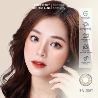 Áp tròng TEA gray 14.0mm - Kính Áp Tròng FAIRY SHOP CONTACT LENS độ 0 đến 6