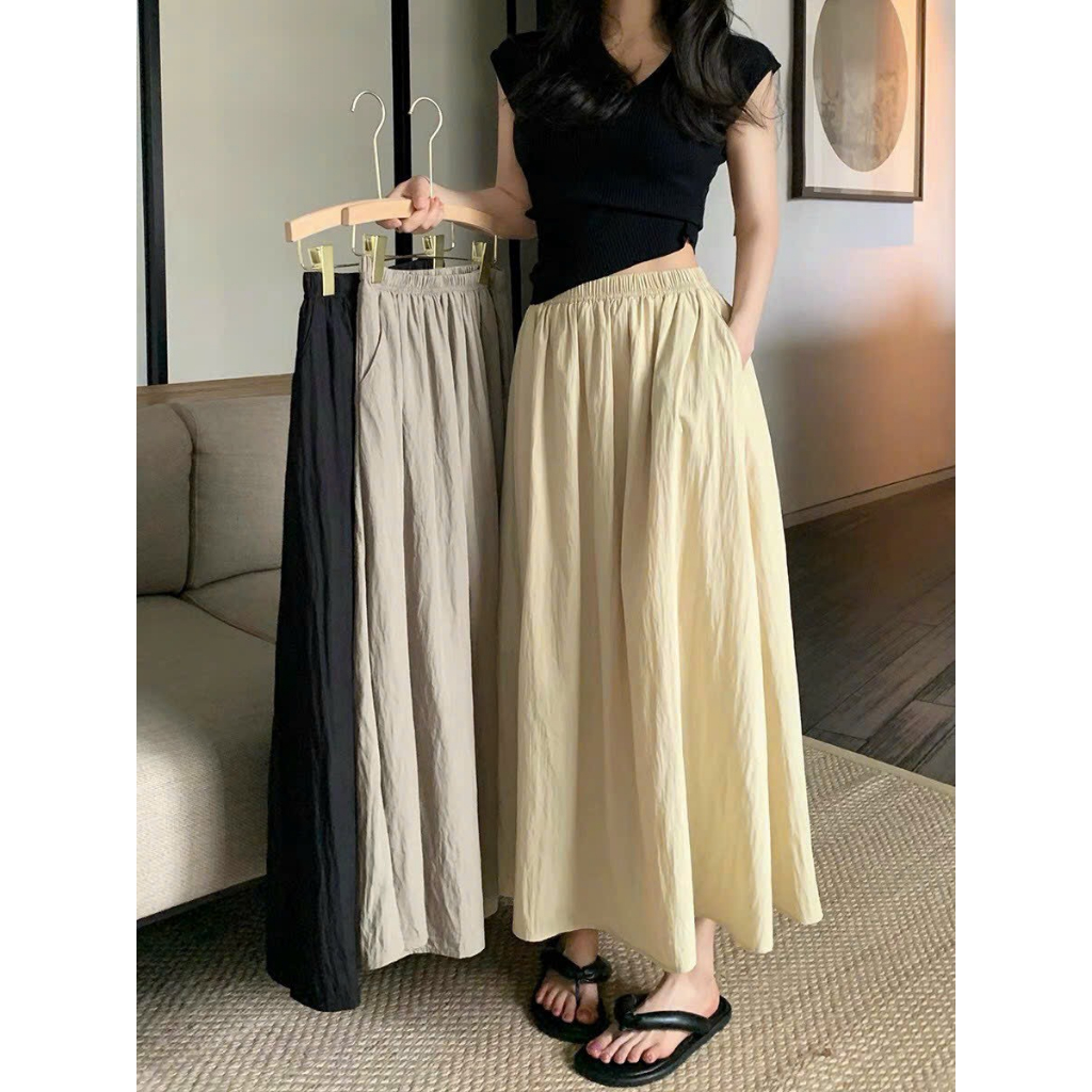 Chân váy thô 2 lớp có túi Style Hàn Quốc JDW2210