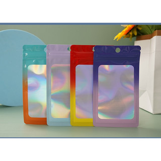 Túi zip nhôm màu hologram