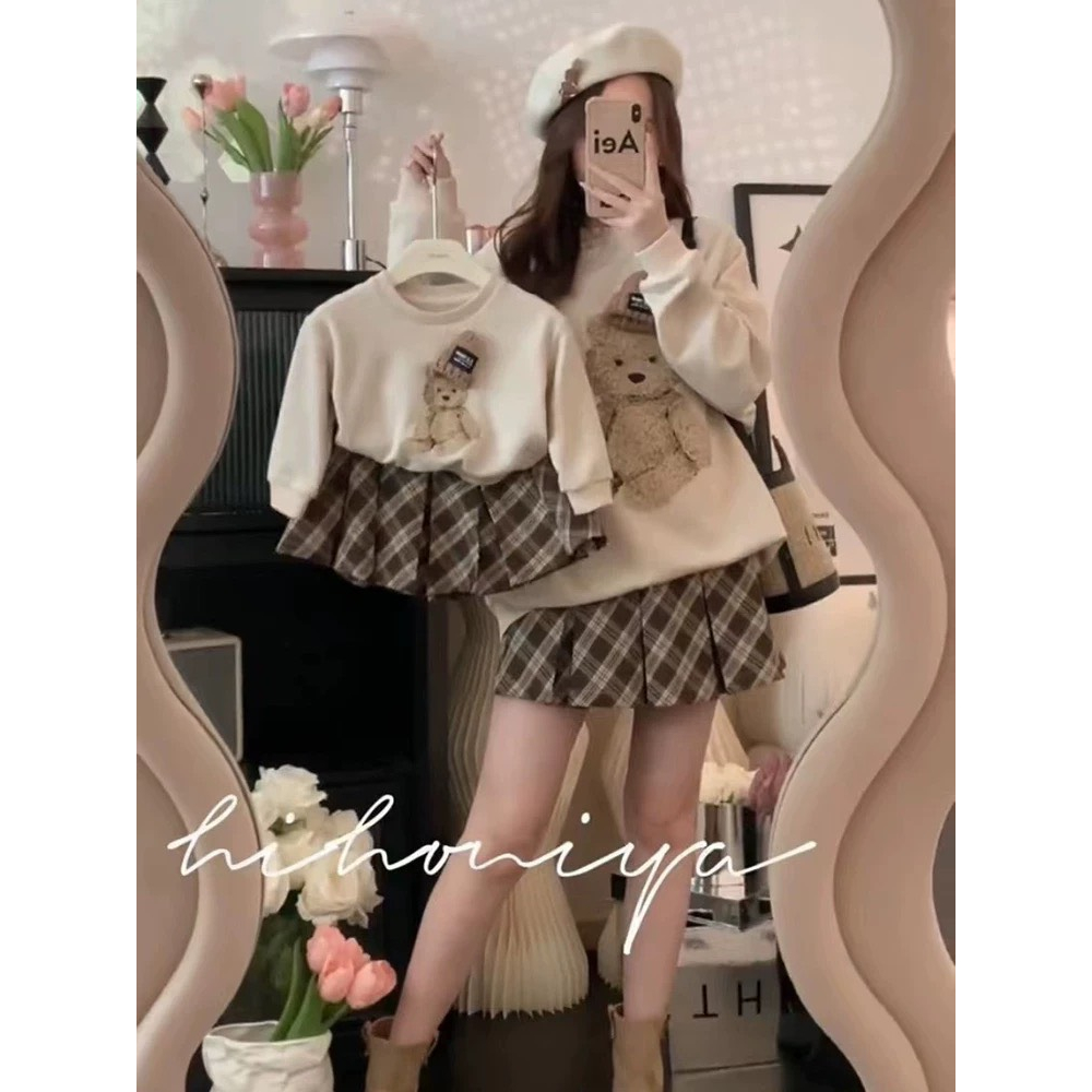 Váy đôi mẹ và bé phong cách hàn quốc sang chảnh 8-35kg và mẹ 42-75kg