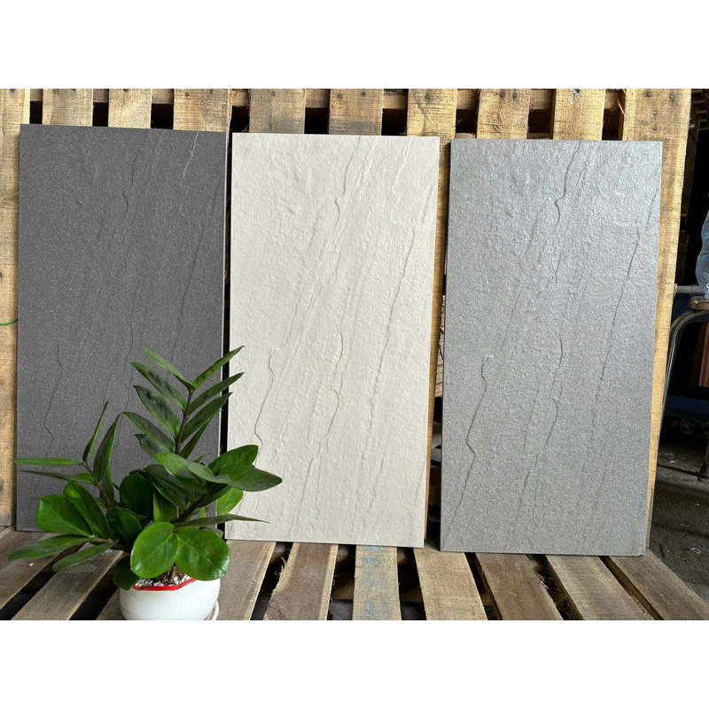 Gạch đá sần lát sân lát nhà xe 30x60 chống trơn