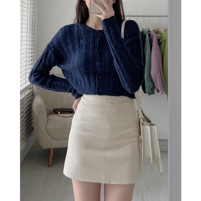 Áo Khoác Len Thừng Ulzzang Trơn Quảng Châu, Full 6 Màu, Siêu Xinh