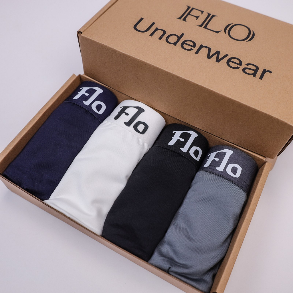 Quần Boxer Flomenswear Cotton Lạnh Nam Thoáng Mát, Co Giãn Thoải Mái