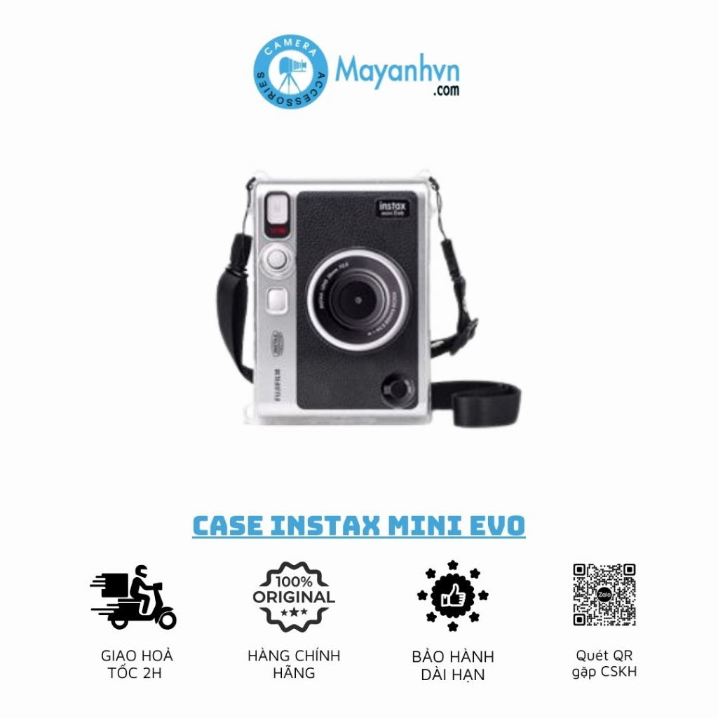 Case Instax Mini Evo -Vỏ Nhựa Trong Dùng Cho Instax Mini Evo / Clear Case