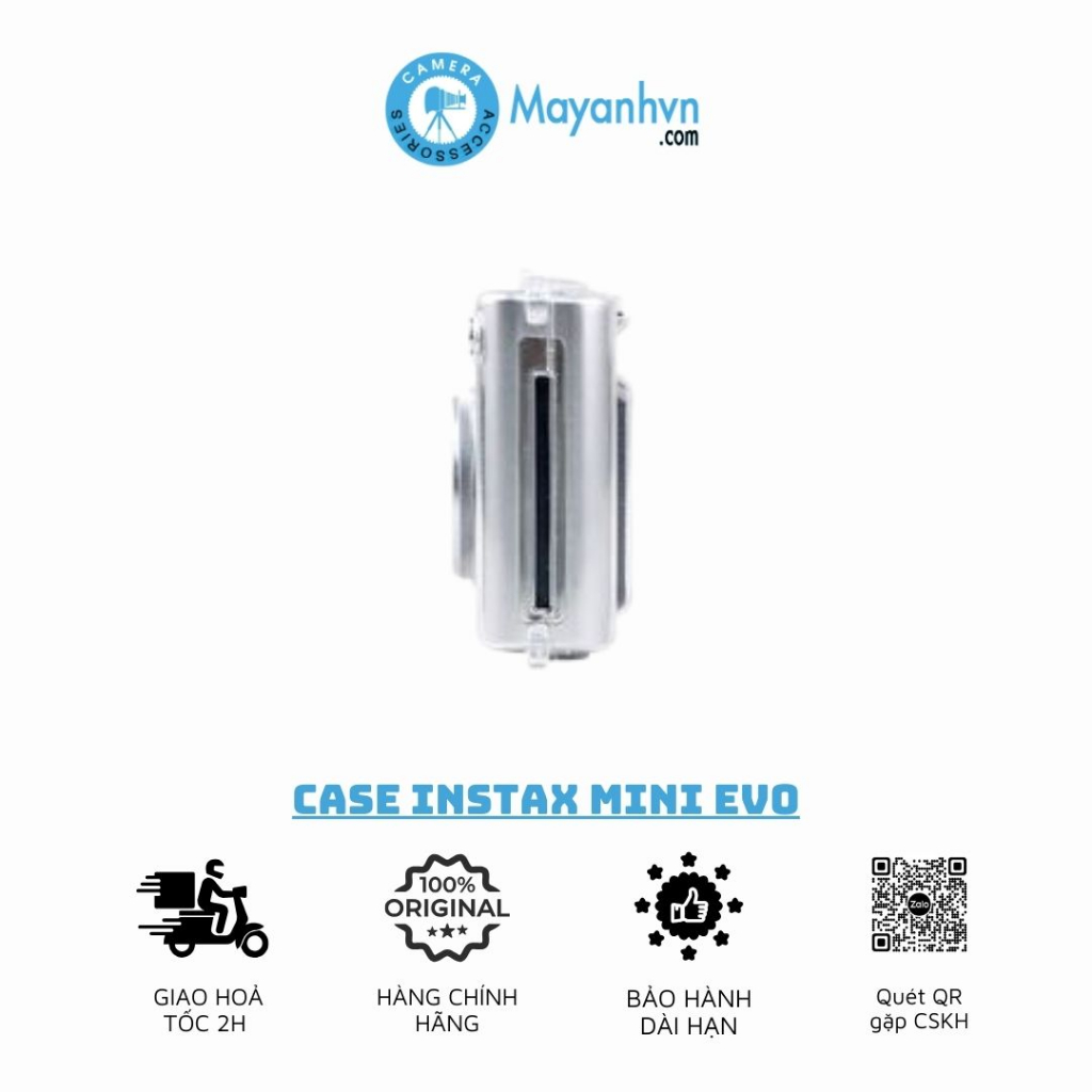 Case Instax Mini Evo -Vỏ Nhựa Trong Dùng Cho Instax Mini Evo / Clear Case