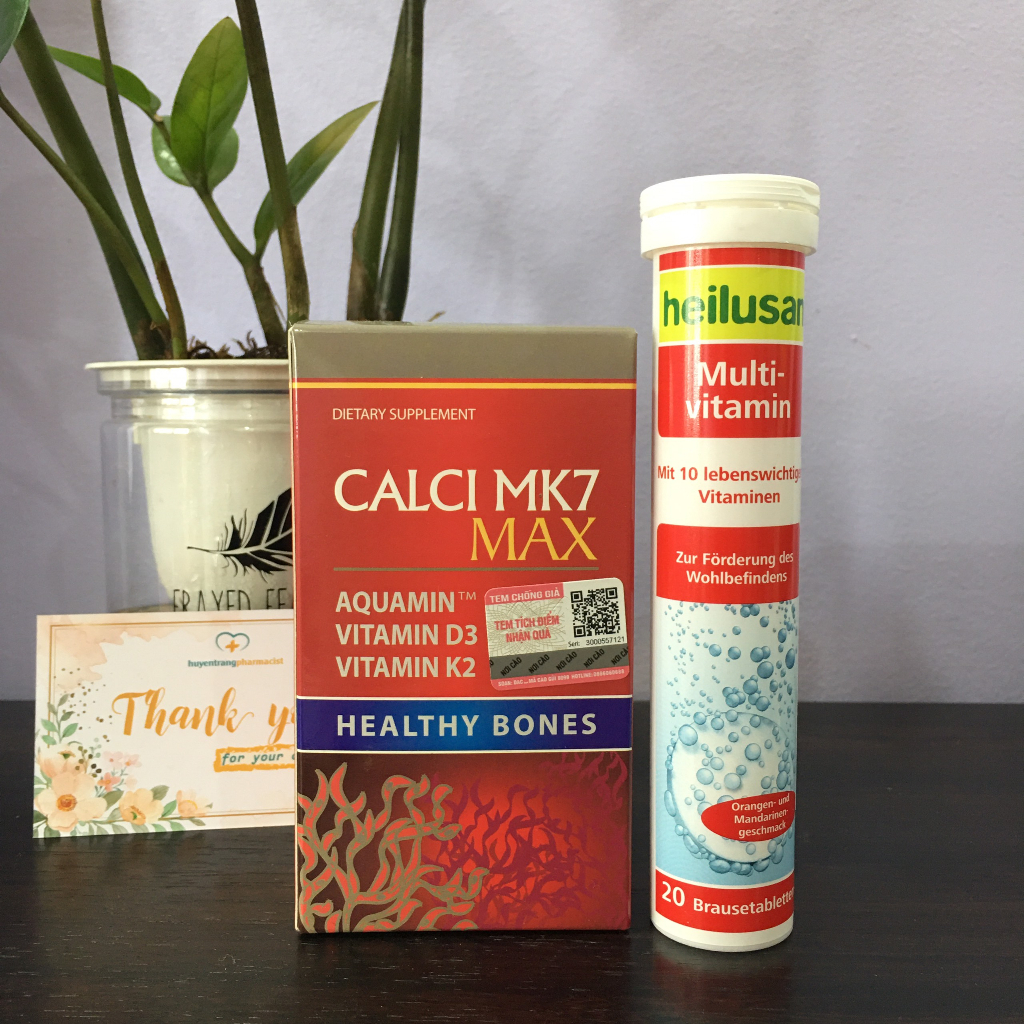 Calci MK7 Max - Tăng chiều cao cho Tuổi Dậy Thì, bà Bầu, Người Cao Tuổi - Giúp xương và răng chắc khỏe