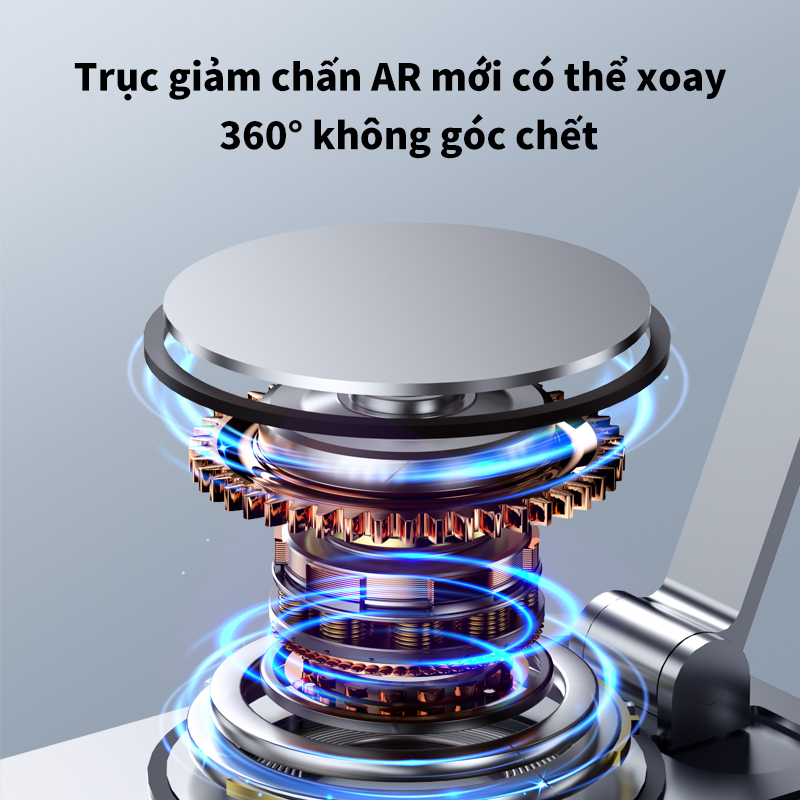 Giá Đỡ Điện Thoại Máy Tính Bảng Xoay 360 Độ Gấp Gọn Chất Liệu Hợp Kim ,Để Bàn Livestream - PICETECH