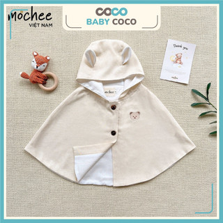 Áo choàng cho bé, áo choàng chống nắng trẻ em MOCHEE có mũ