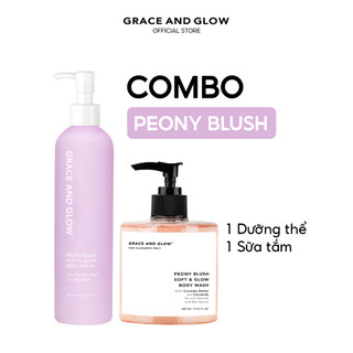 Combo sữa tắm và sữa dưỡng thể Grace and Glow Peony Blush 400ML + 300ml