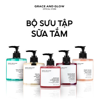 Sữa tắm trắng da dưỡng ẩm tẩy da chết Grace and Glow Body Wash 400ml nước hoa black opium Niacinamide sữa tắm thơm