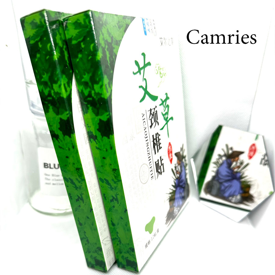 Hộp 12 miếng dán ngải cứu giảm đau cổ vai gáy, giảm nhanh các triệu chứng đau khớp gối, đau lưng,-camriesc1xz