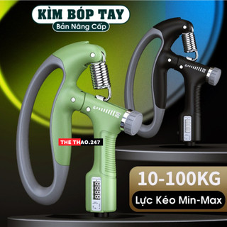 Kìm Bóp Tay Promax Full Hộp Điều Chỉnh 10-100kg, Kìm Tập Tay Màn Hình Đếm Số Điện Tử Siêu Xịn