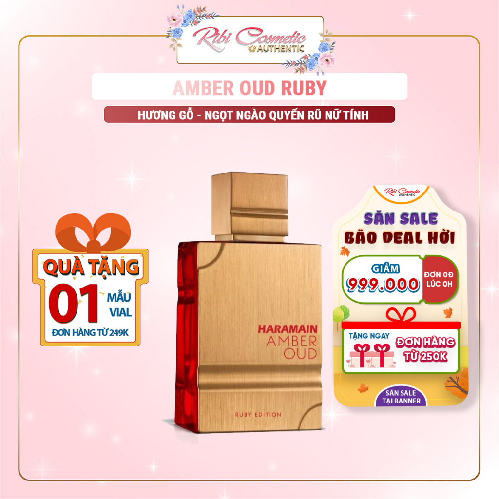 Nước hoa Al Haramain Amber Oud Ruby Edition EDP